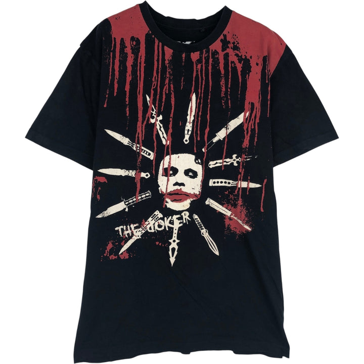 BATMAN Batman Joker Movie T-shirt Men's L size unclear black type Vintage Second Hand