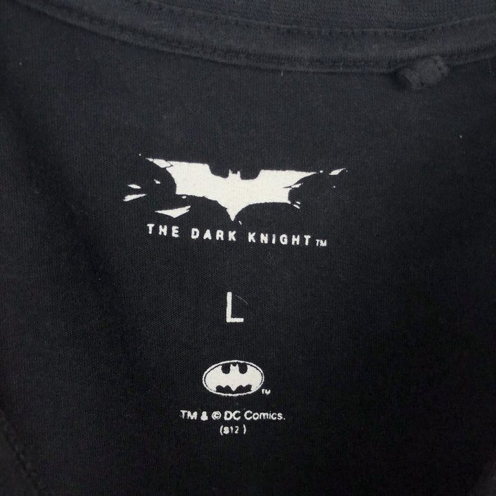 BATMAN Batman Joker Movie T-shirt Men's L size unclear black type Vintage Second Hand