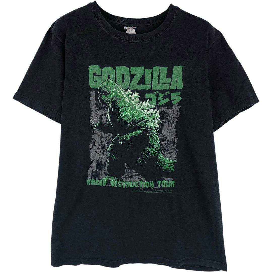 2000'S Anvil Godzilla Movie T-shirt (Men's Size S) cotton black type Vintage Second Hand