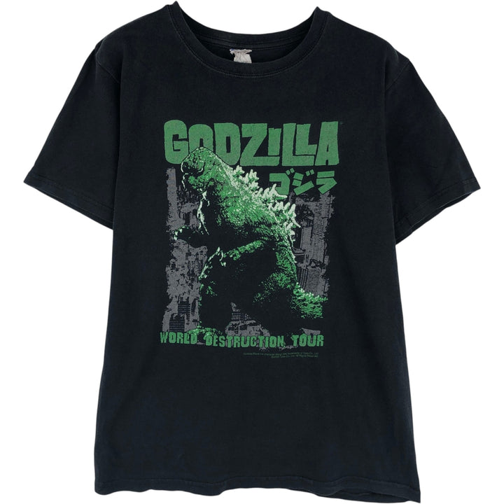 2000'S Anvil Godzilla Movie T-shirt (Men's Size S) cotton black type Vintage Second Hand
