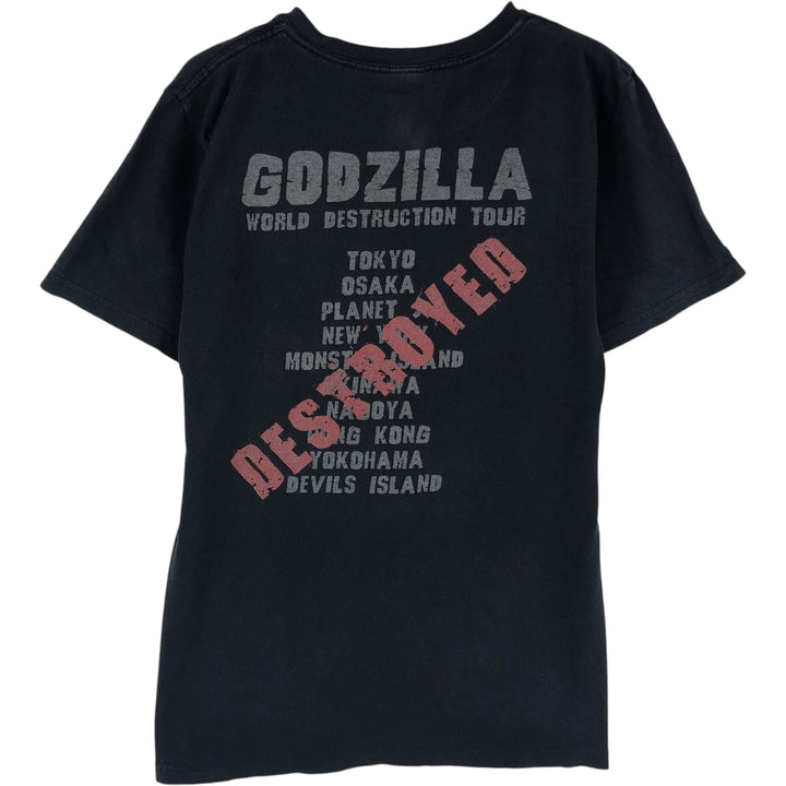 2000'S Anvil Godzilla Movie T-shirt (Men's Size S) cotton black type Vintage Second Hand
