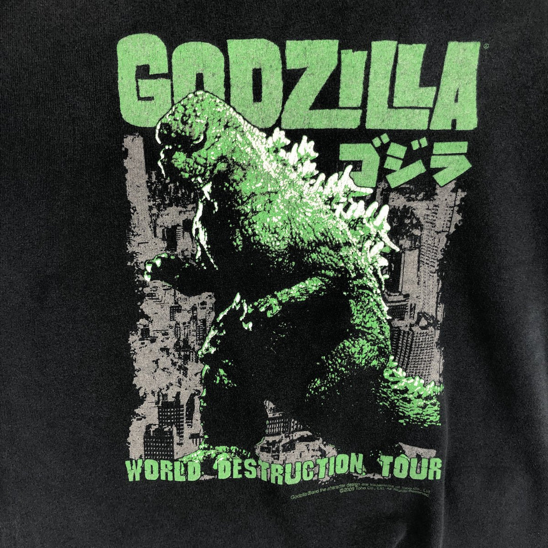2000'S Anvil Godzilla Movie T-shirt (Men's Size S) cotton black type Vintage Second Hand
