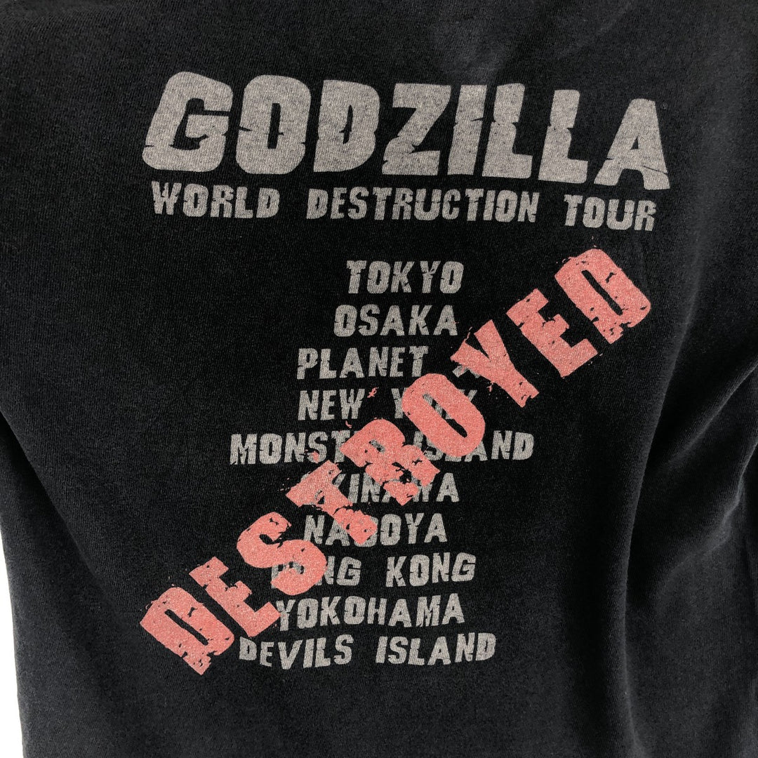 2000'S Anvil Godzilla Movie T-shirt (Men's Size S) cotton black type Vintage Second Hand