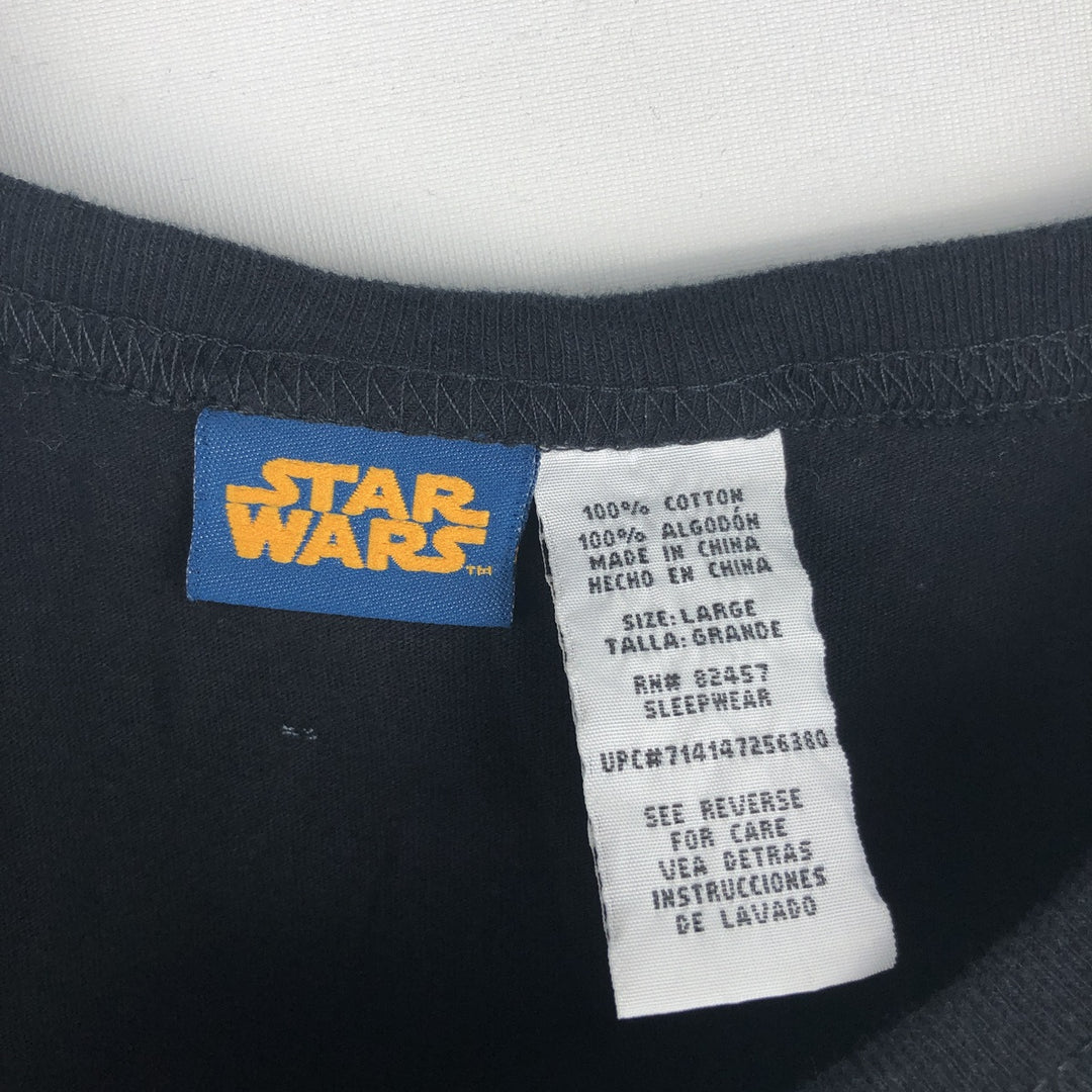 STAR WARS Darth Vader Movie T-shirt for men (size L) cotton black type Vintage Second Hand