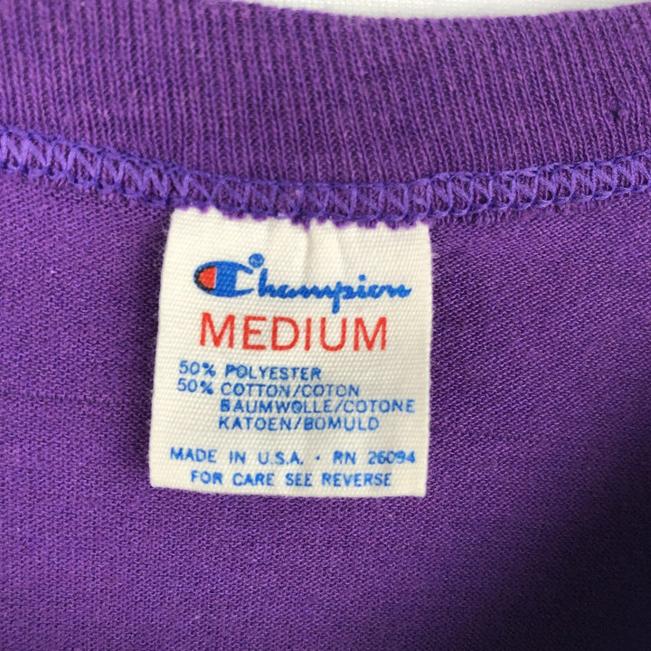 80'S NBA Phoenix Suns Tricolor Tag Sports Print T-Shirt, Made in USA, Men's Size M (Equivalent), Vintage polyester purple type Vintage Second Hand