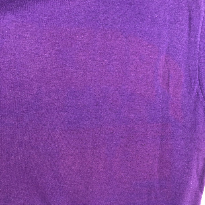 80'S NBA Phoenix Suns Tricolor Tag Sports Print T-Shirt, Made in USA, Men's Size M (Equivalent), Vintage polyester purple type Vintage Second Hand