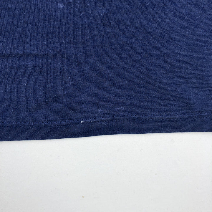1980'S NFL Los Angeles Rams Tricot Tag Sports Print T-Shirt, Made in USA, Men's Size L (approx.), Vintage polyester Navy blue Vintage Second Hand