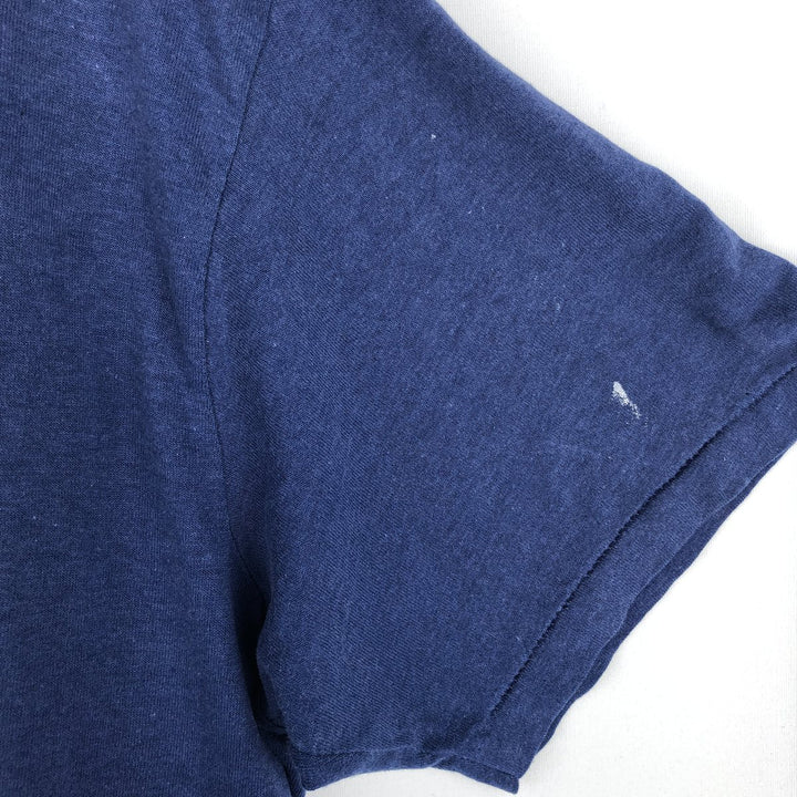 1980'S NFL Los Angeles Rams Tricot Tag Sports Print T-Shirt, Made in USA, Men's Size L (approx.), Vintage polyester Navy blue Vintage Second Hand