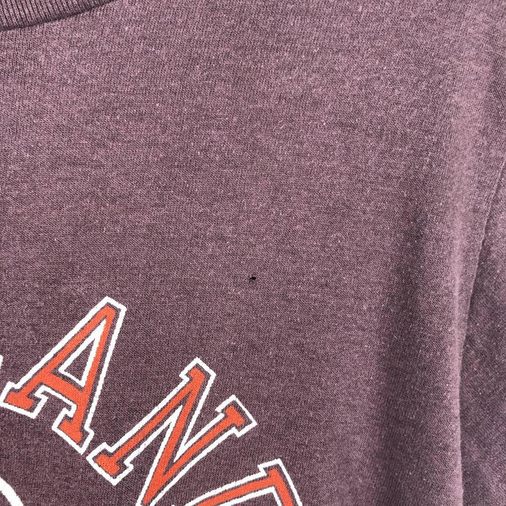 80'S Champion Tricolor Tag Cleveland Browns Sports Print T-Shirt, Made in USA, Women's Size L (Equivalent), Vintage polyester purple type Vintage Second Hand