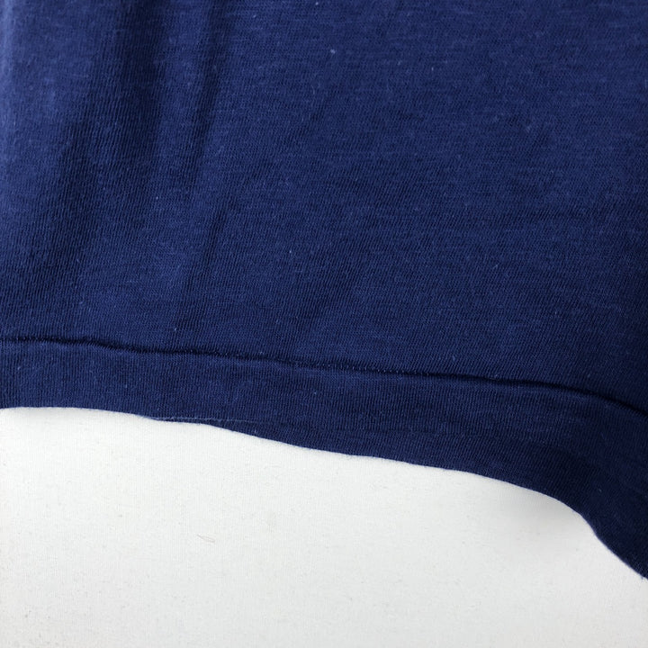 80'S Champion MLB Los Angeles Dodgers Tricolor Tag Sleeveless Logo Print T-Shirt, Made in USA, Men's XL (approx.) polyester navy blue type Vintage Second Hand