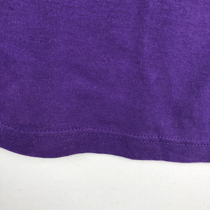 80'S Champion NBA Los Angeles Lakers Tricolor Tag Logo Print T-Shirt, Made in USA, Men's Size L (Equivalent), Vintage polyester purple type Vintage Second Hand