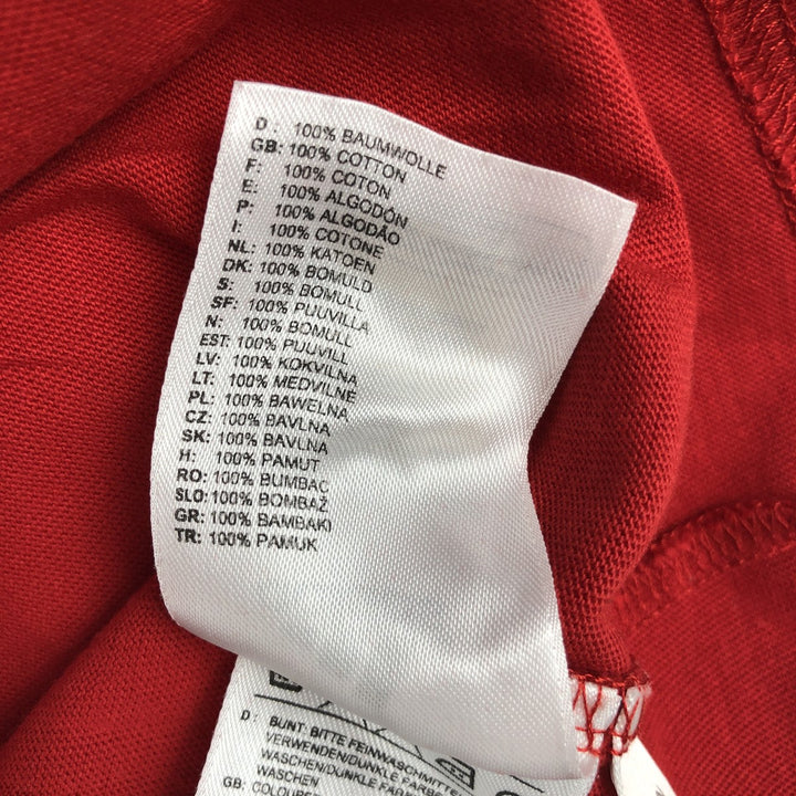 2000'S Adidas Bundesliga Bayern Munich sports t-shirt, men's size S (approx.) cotton red type Vintage Second Hand