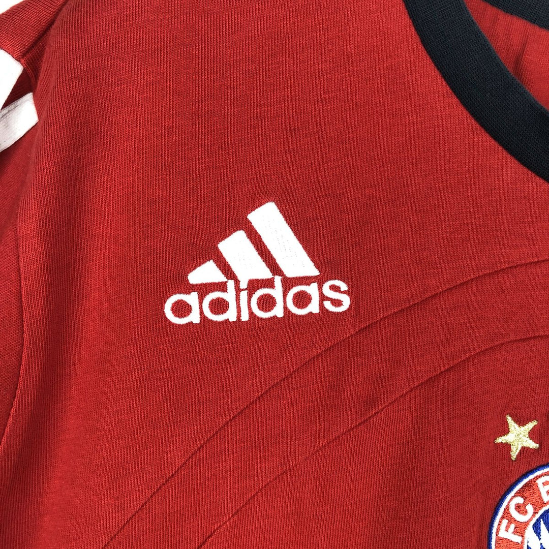 2000'S Adidas Bundesliga Bayern Munich sports t-shirt, men's size S (approx.) cotton red type Vintage Second Hand