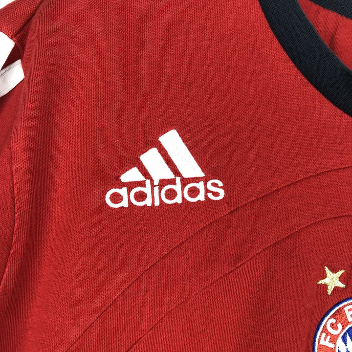 2000'S Adidas Bundesliga Bayern Munich sports t-shirt, men's size S (approx.) cotton red type Vintage Second Hand