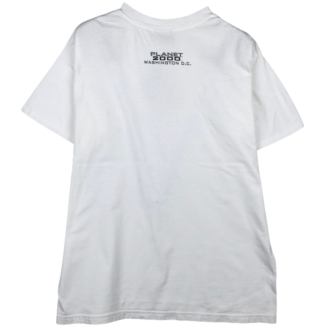 90'S PLANET HOLLYWOOD Advertising T-shirt, Made in USA, Men's M, Vintage cotton white type Vintage Second Hand