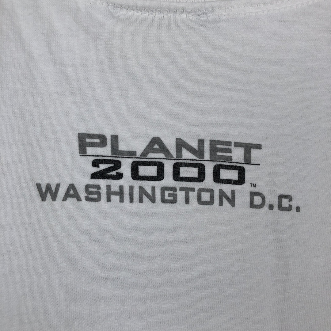 90'S PLANET HOLLYWOOD Advertising T-shirt, Made in USA, Men's M, Vintage cotton white type Vintage Second Hand