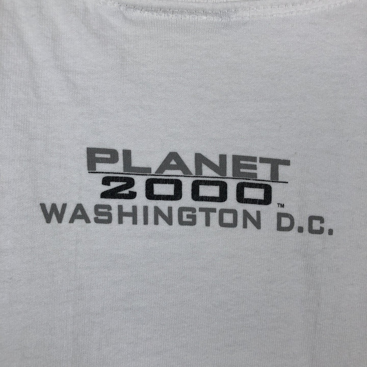 90'S PLANET HOLLYWOOD Advertising T-shirt, Made in USA, Men's M, Vintage cotton white type Vintage Second Hand