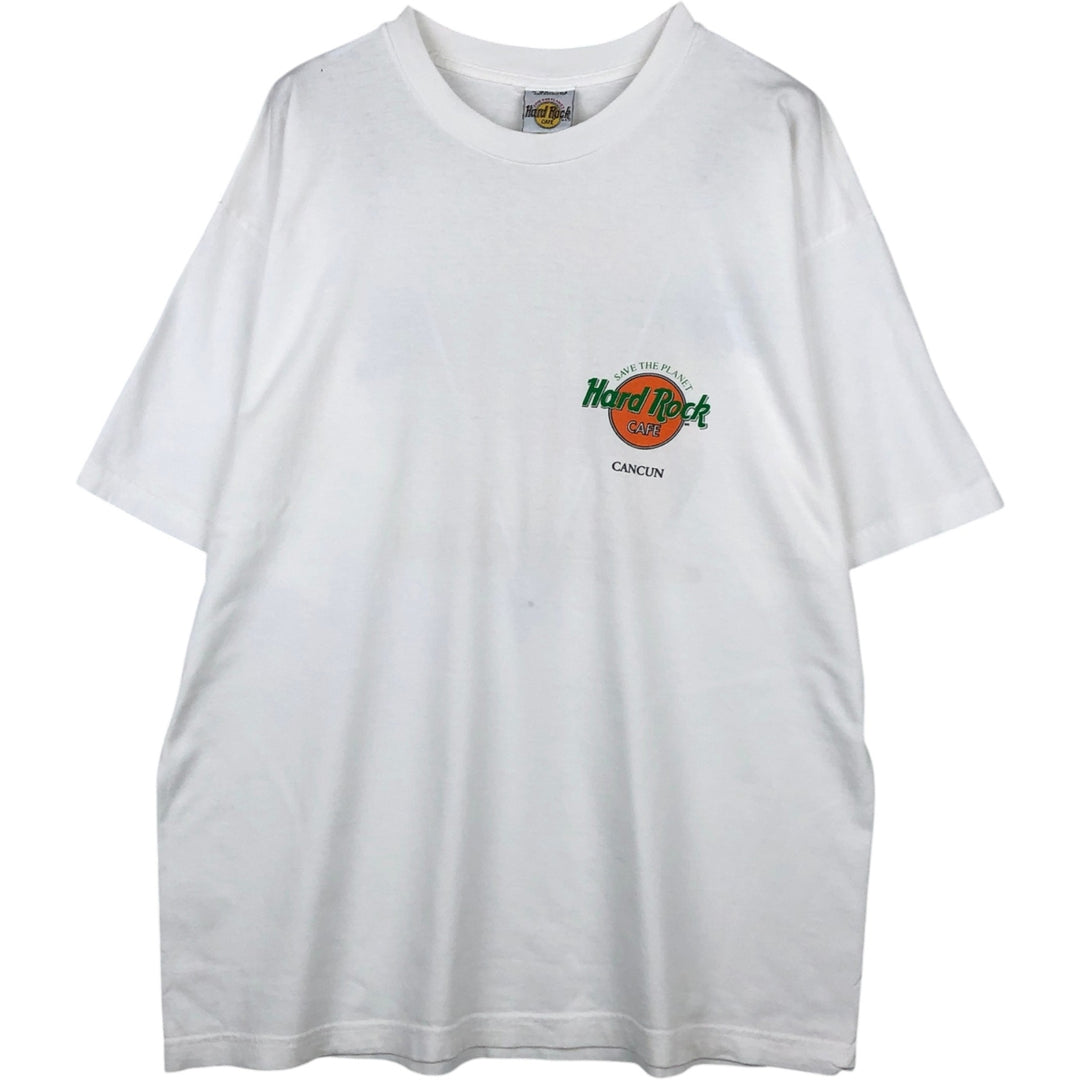 HARD ROCK CAFE Hard Rock Cafe Advertising T-shirt Men's XL equivalent Vintage unclear white type Vintage Second Hand