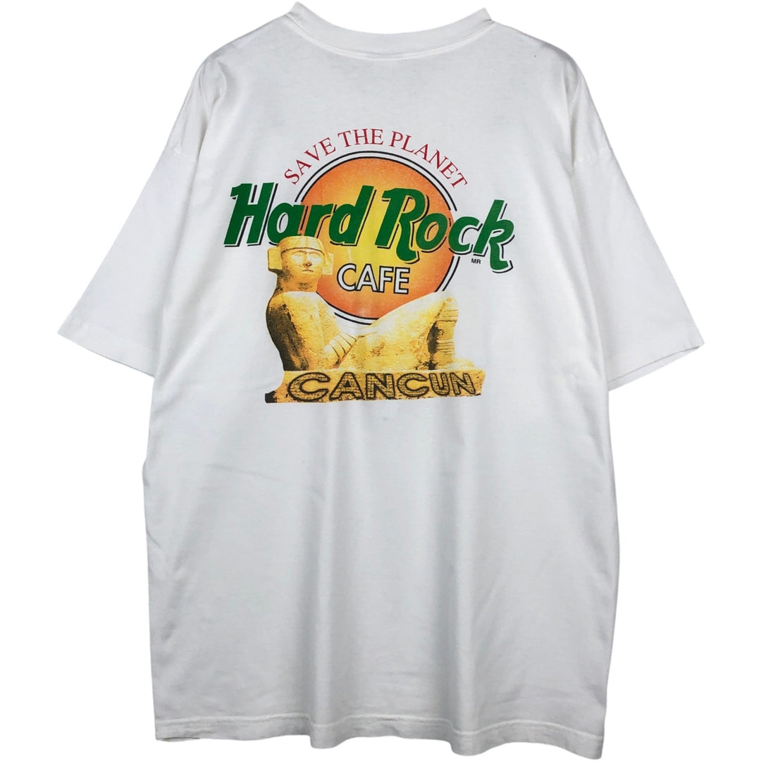 HARD ROCK CAFE Hard Rock Cafe Advertising T-shirt Men's XL equivalent Vintage unclear white type Vintage Second Hand