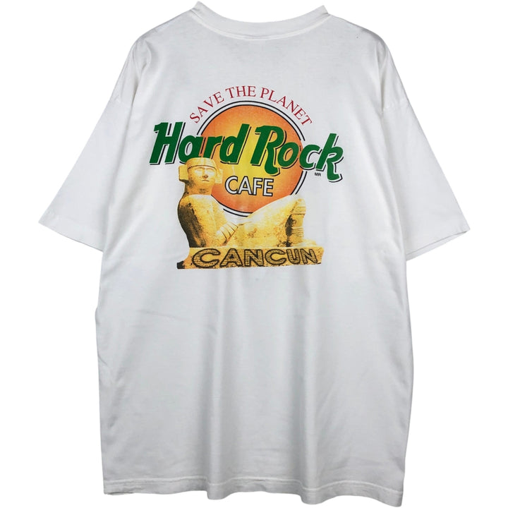 HARD ROCK CAFE Hard Rock Cafe Advertising T-shirt Men's XL equivalent Vintage unclear white type Vintage Second Hand