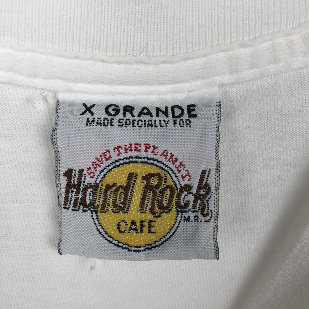 HARD ROCK CAFE Hard Rock Cafe Advertising T-shirt Men's XL equivalent Vintage unclear white type Vintage Second Hand