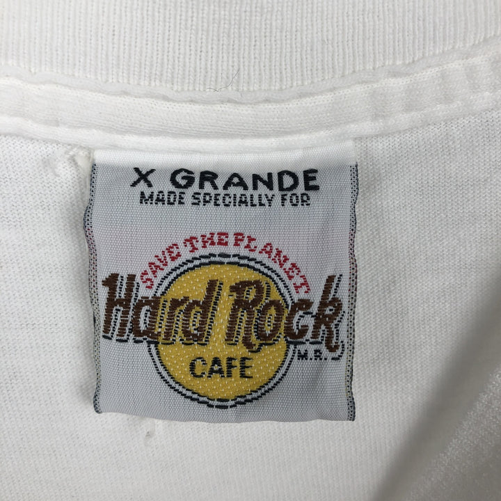 HARD ROCK CAFE Hard Rock Cafe Advertising T-shirt Men's XL equivalent Vintage unclear white type Vintage Second Hand