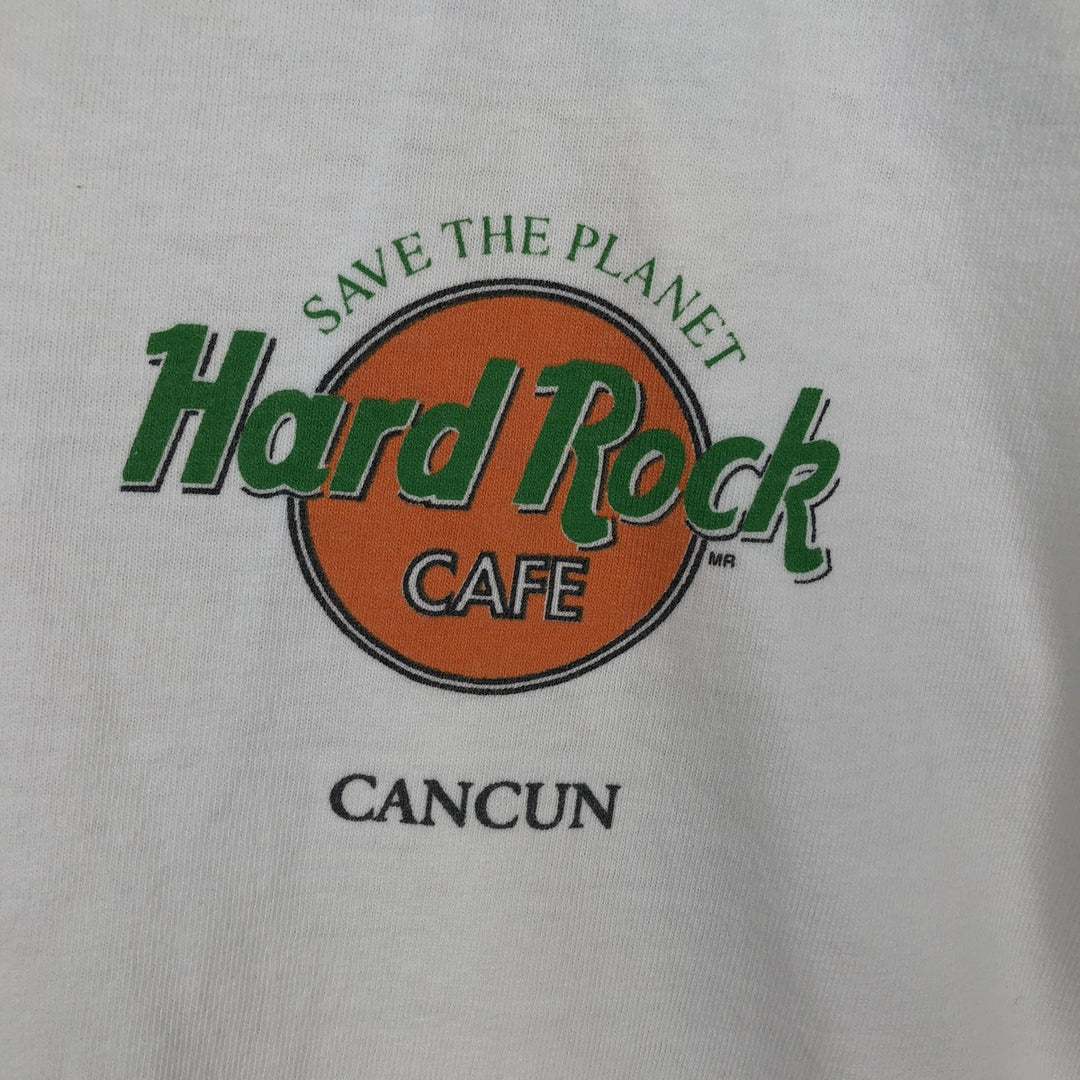HARD ROCK CAFE Hard Rock Cafe Advertising T-shirt Men's XL equivalent Vintage unclear white type Vintage Second Hand