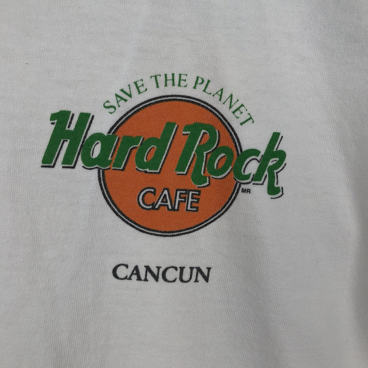 HARD ROCK CAFE Hard Rock Cafe Advertising T-shirt Men's XL equivalent Vintage unclear white type Vintage Second Hand