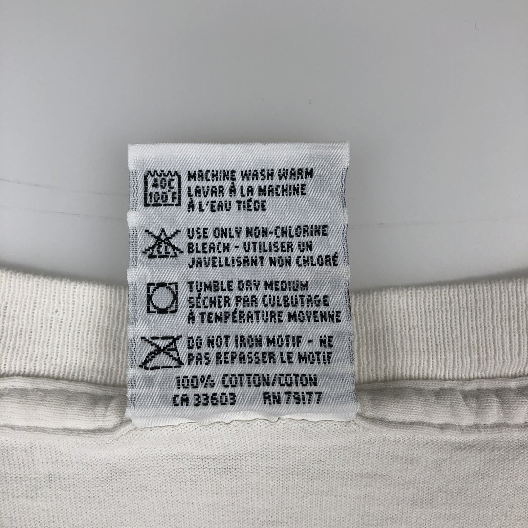 90'S HARD ROCK CAFE Hard Rock Cafe Advertising T-shirt Men's XL Vintage cotton white type Vintage Second Hand