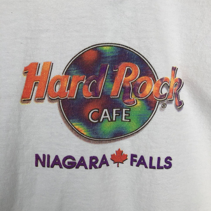 Vintage 90'S HARD ROCK CAFE advertising T-shirt, Made in Canada, Men's Size L cotton white type Vintage Second Hand