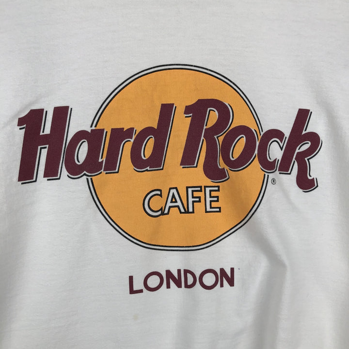 90'S HARD ROCK CAFE Hard Rock Cafe Advertising T-shirt Men's M size Vintage cotton white type Vintage Second Hand