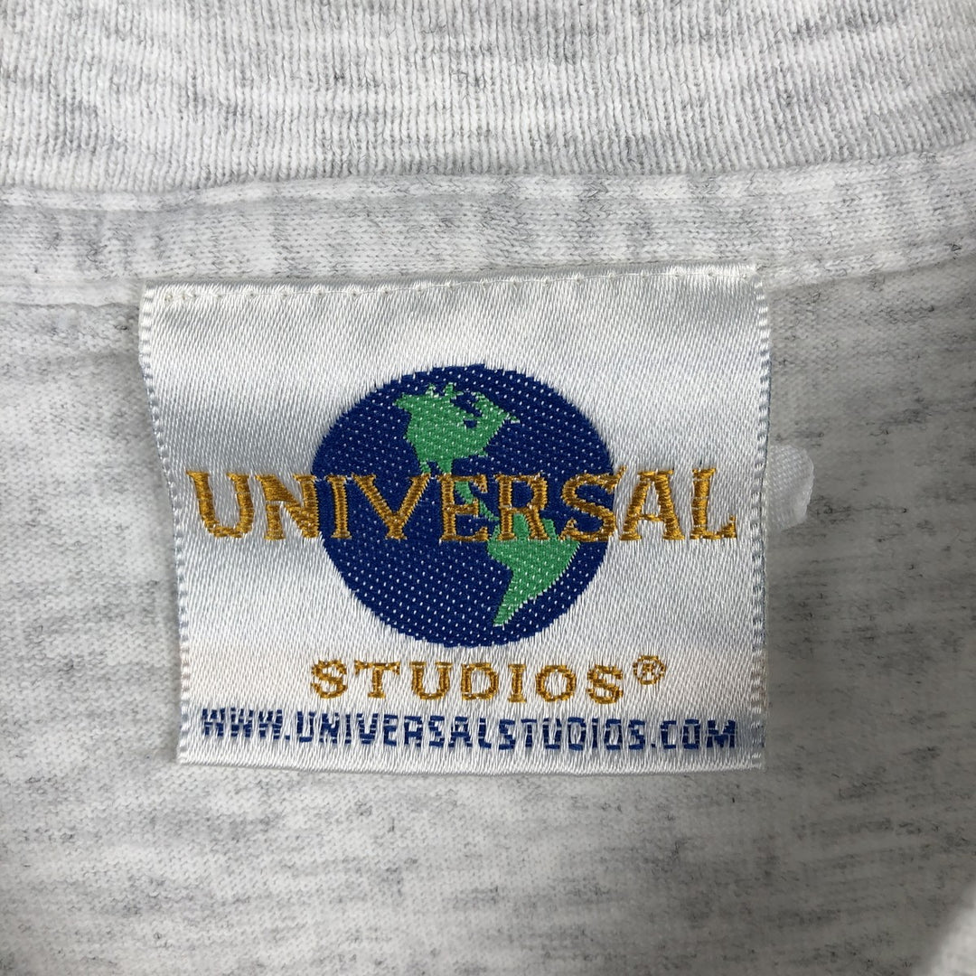 90'S Universal Studios Orlando advertising T-shirt, men's size L equivalent, vintage. unclear gray type Vintage Second Hand