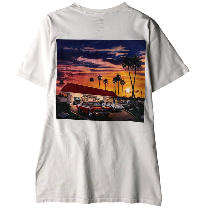 IN-N-OUT BURGER In-N-Out Burger Advertising T-shirt Made in USA Men's M size cotton white type Vintage Second Hand