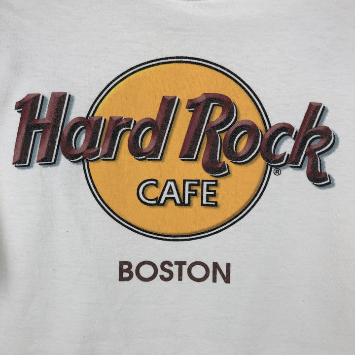 90'S HARD ROCK CAFE Hard Rock Cafe Advertising T-shirt Men's M size Vintage cotton white type Vintage Second Hand