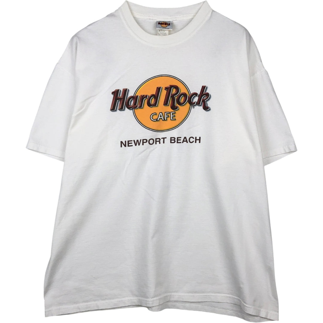 90'S HARD ROCK CAFE Hard Rock Cafe Advertising T-shirt Men's XL Vintage cotton white type Vintage Second Hand