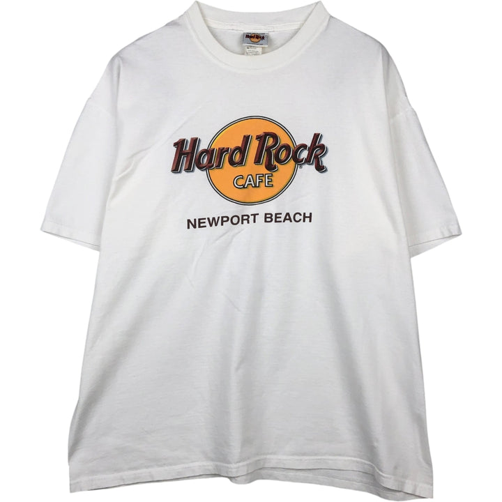 90'S HARD ROCK CAFE Hard Rock Cafe Advertising T-shirt Men's XL Vintage cotton white type Vintage Second Hand
