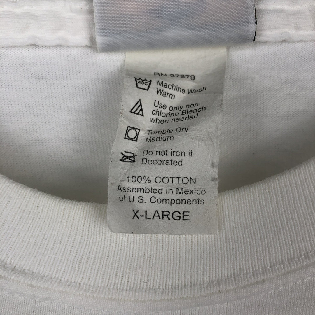 90'S HARD ROCK CAFE Hard Rock Cafe Advertising T-shirt Men's XL Vintage cotton white type Vintage Second Hand