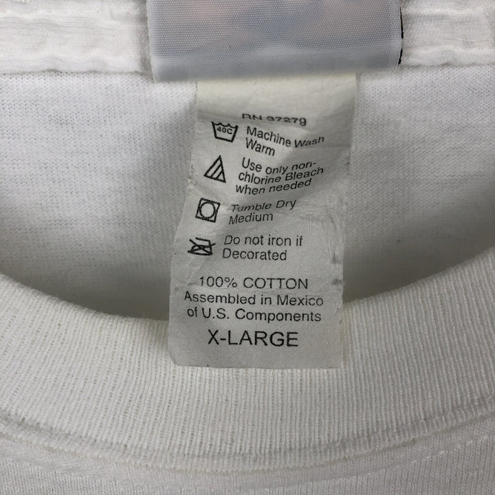 90'S HARD ROCK CAFE Hard Rock Cafe Advertising T-shirt Men's XL Vintage cotton white type Vintage Second Hand