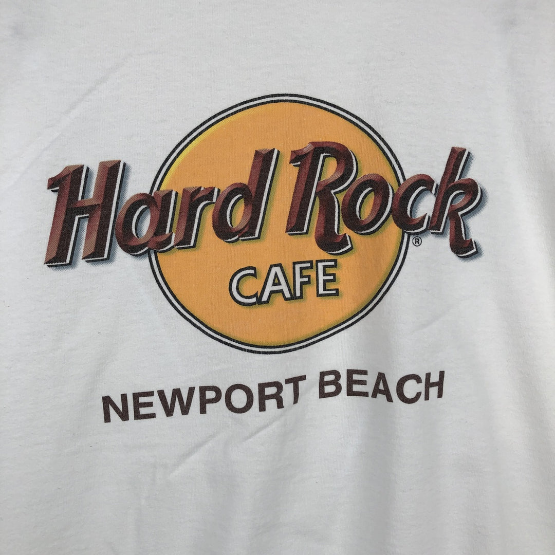 90'S HARD ROCK CAFE Hard Rock Cafe Advertising T-shirt Men's XL Vintage cotton white type Vintage Second Hand