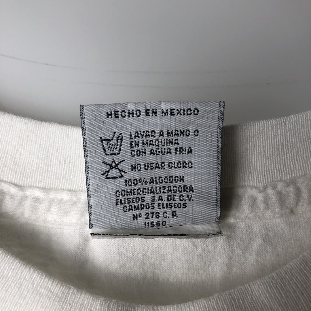 90'S HARD ROCK CAFE Hard Rock Cafe Advertising T-shirt Men's L equivalent Vintage cotton white type Vintage Second Hand