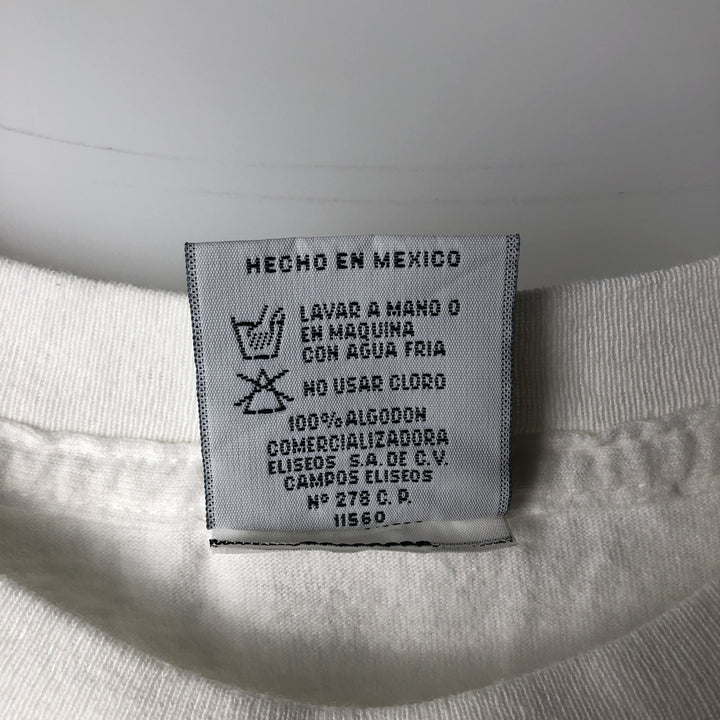 90'S HARD ROCK CAFE Hard Rock Cafe Advertising T-shirt Men's L equivalent Vintage cotton white type Vintage Second Hand