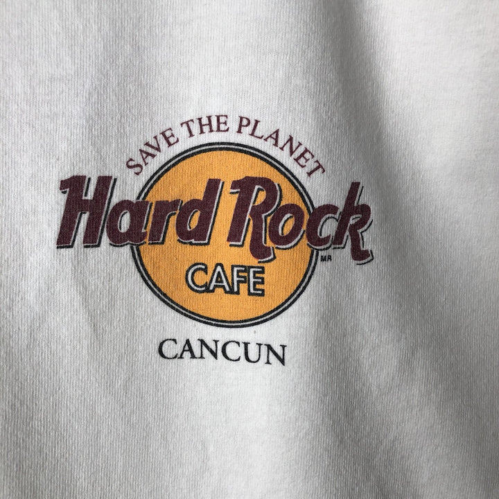 90'S HARD ROCK CAFE Hard Rock Cafe Advertising T-shirt Men's L equivalent Vintage cotton white type Vintage Second Hand