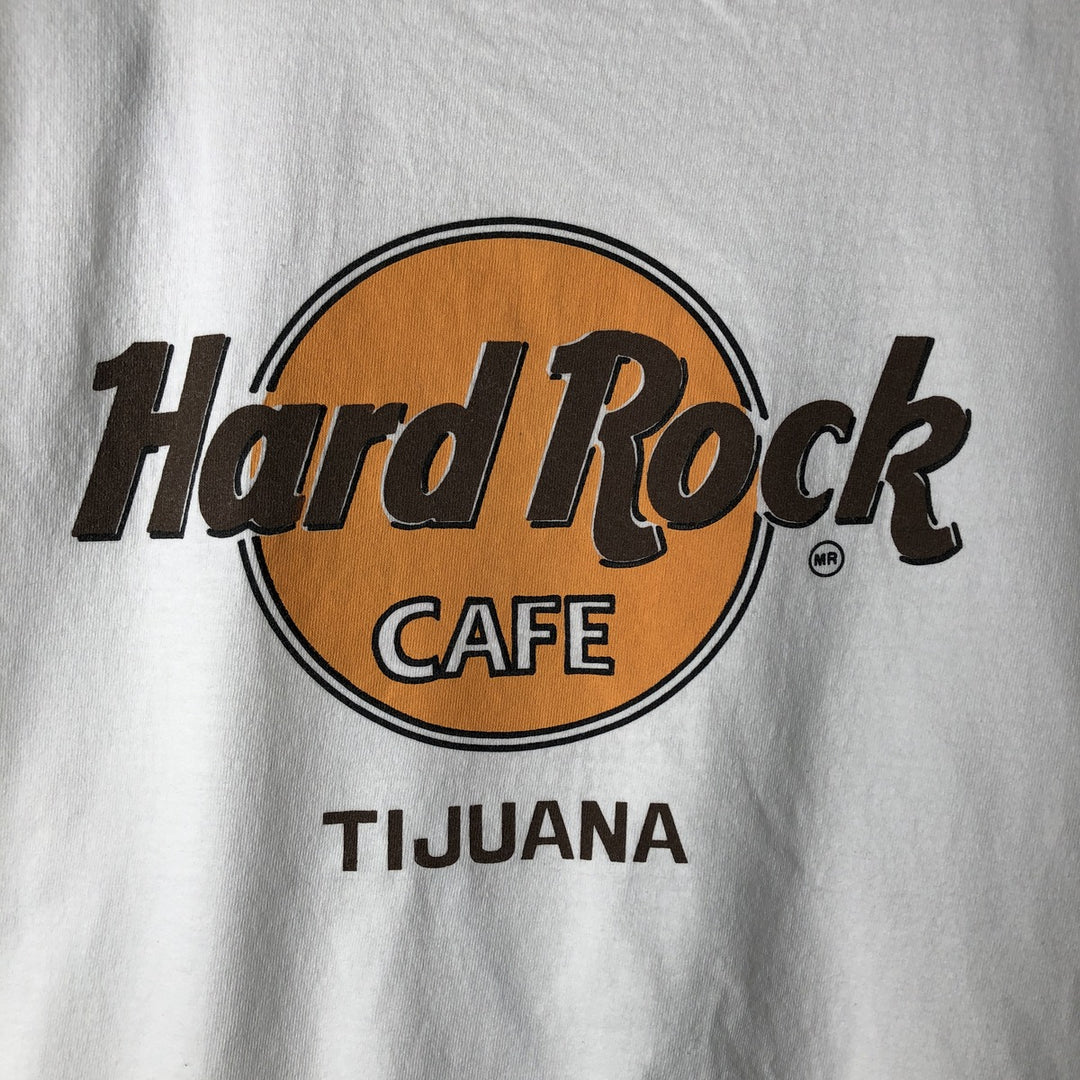 90'S HARD ROCK CAFE Hard Rock Cafe Advertising T-shirt Men's L equivalent Vintage cotton white type Vintage Second Hand
