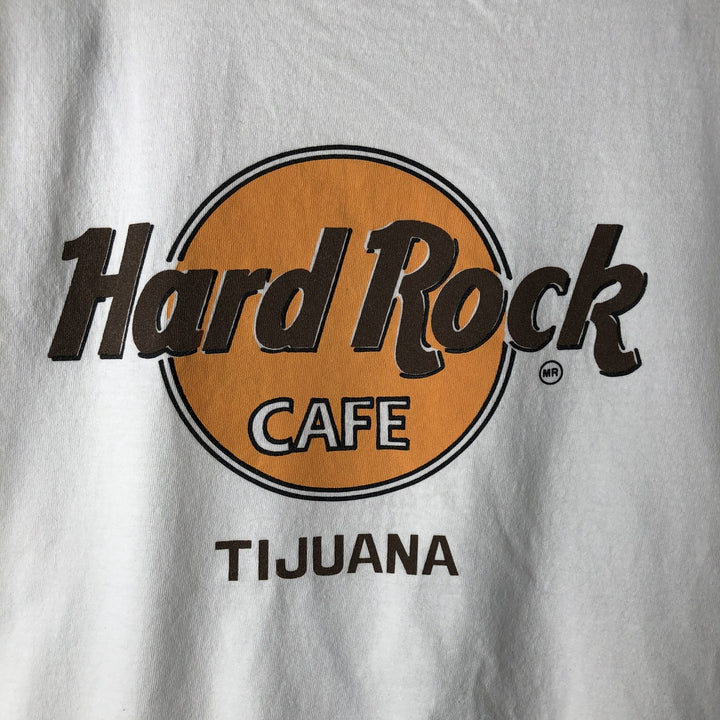90'S HARD ROCK CAFE Hard Rock Cafe Advertising T-shirt Men's L equivalent Vintage cotton white type Vintage Second Hand