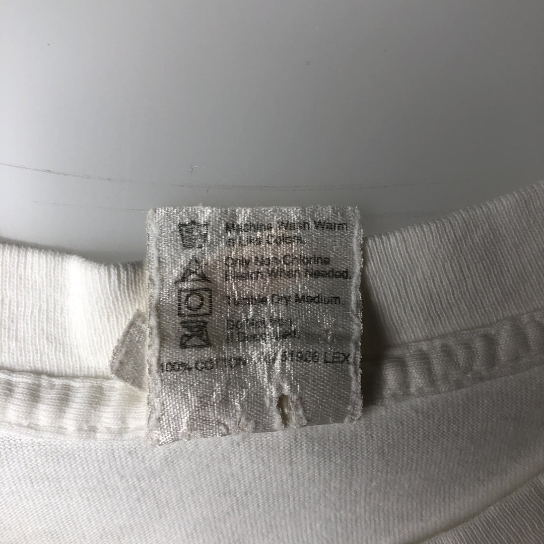 90'S HARD ROCK CAFE Hard Rock Cafe Advertising T-shirt Made in USA Men's L Vintage cotton white type Vintage Second Hand
