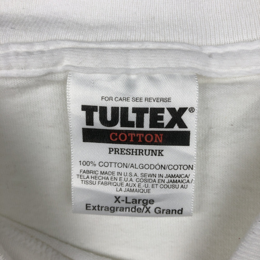 90'S TULTEX HARD ROCK CAFE advertising T-shirt, men's size XL equivalent, vintage. cotton white type Vintage Second Hand