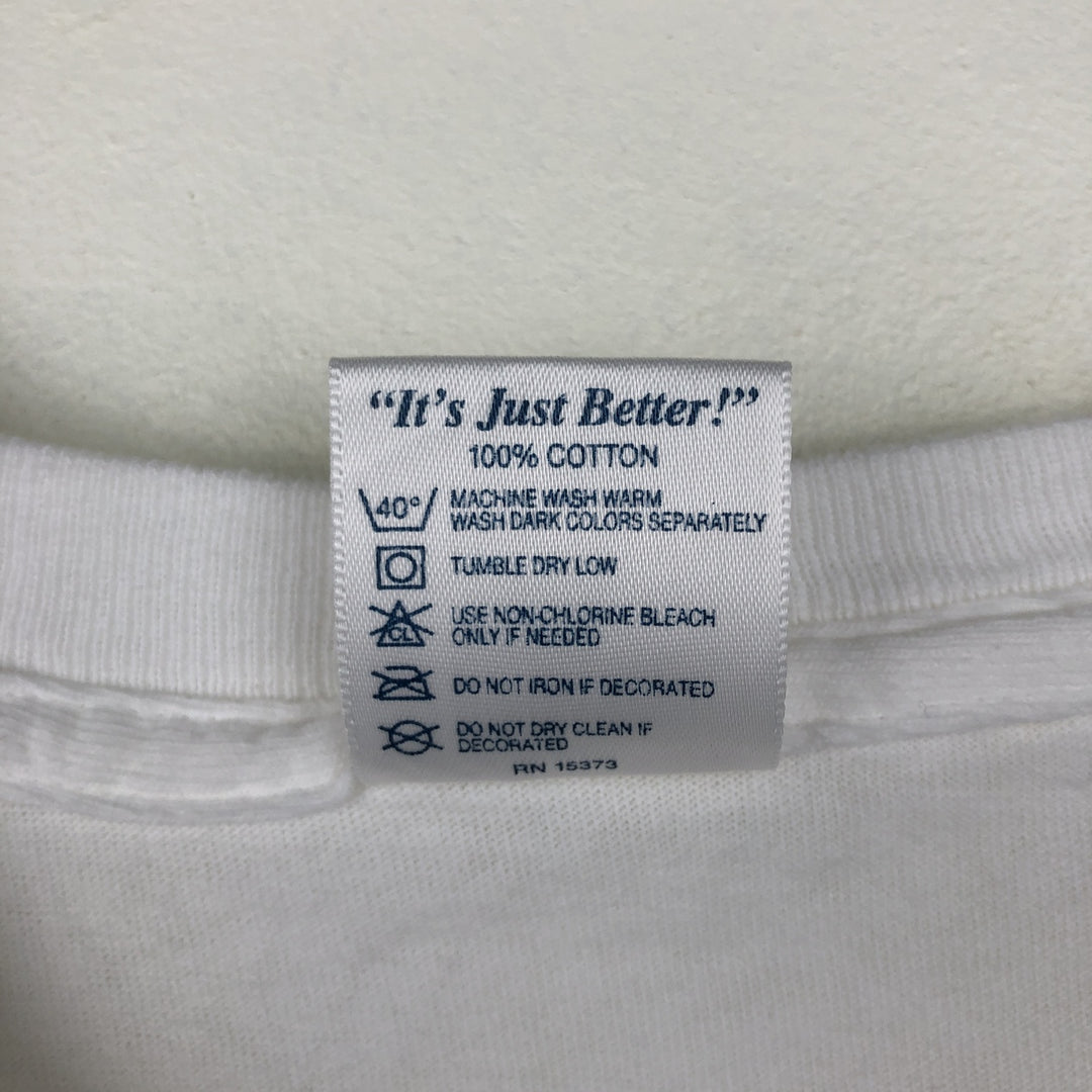 Delta Jimmy Buffett Bud Ice Advertising T-Shirt, Men's Size XL (approx.) cotton white type Vintage Second Hand