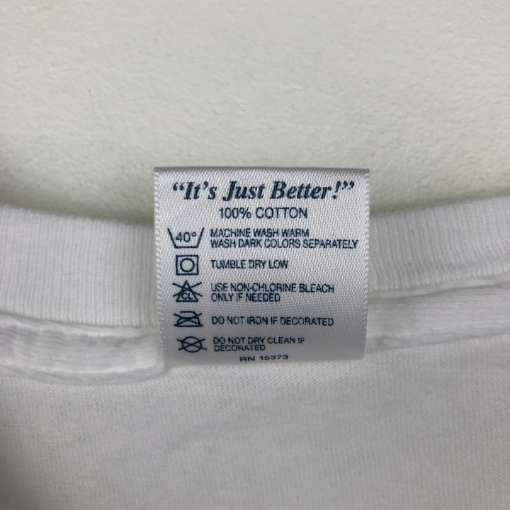 Delta Jimmy Buffett Bud Ice Advertising T-Shirt, Men's Size XL (approx.) cotton white type Vintage Second Hand