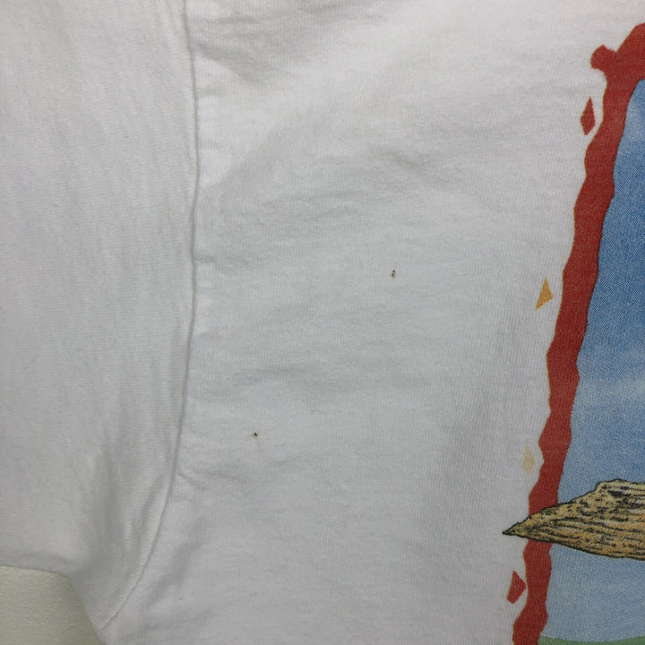 Delta Jimmy Buffett Bud Ice Advertising T-Shirt, Men's Size XL (approx.) cotton white type Vintage Second Hand