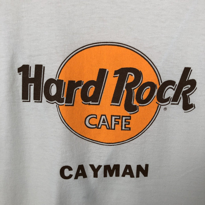 ~90'S Screen Stars Hard Rock Cafe Print Advertising T-Shirt, Made in USA, Men's XL equivalent, Vintage cotton white type Vintage Second Hand